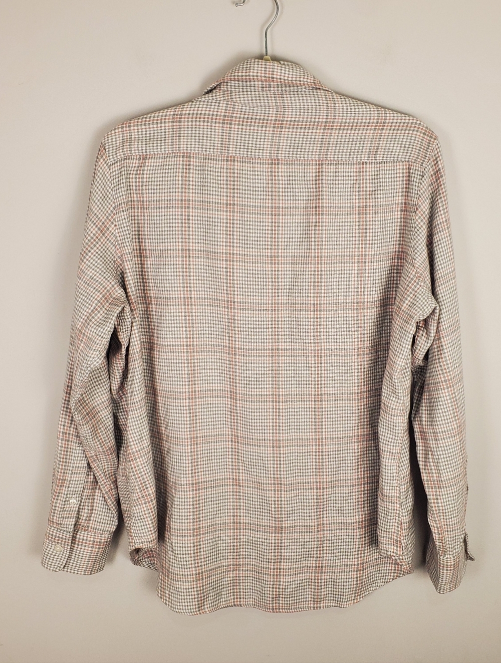 Frank & Eileen Eileen Relaxed Button-Up Shirt in Camel, Cream, Gray Plaid Size S - Picture 2 of 14